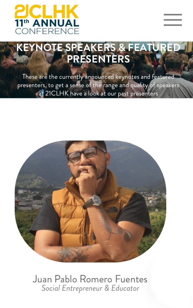 My ♥️ is full of patriotic pride &amp; joy at the news that my fellow countryman @elpatojomayor will b keynoting #21clhk in March ‘19! JP is a true hero of the people &amp; his work has changed the lives of so many children in #Guatemala 🇬🇹💙 @elpatojismo <a href="/21cli/">21st Century Learning</a> <a href="/CNNHeroes/">CNN Heroes</a>