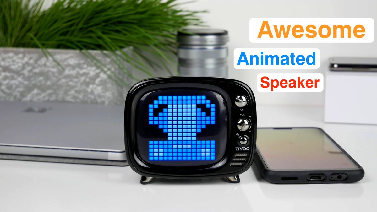 ghtechreview's tweet photo. The Divoom Tivoo Smart Pixel Speaker is dope. This speaker can do multiple things with an elegant old school tv design. Check out my video for more info

https://t.co/eGEnMx1dbN

#divoom #tivoo #smart #pixel #speaker #dope #tech #alarm #clock #rectro #design #youtuber #review https://t.co/Bl5F6X75EB