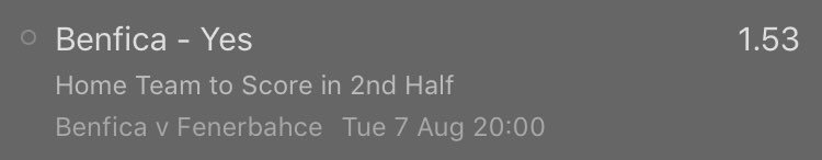S1Tips's tweet image. Safer option for the Astana game            And also a safer option for the BATE game. Pick for the Benfica game also included