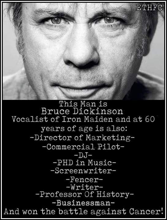 Happy birthday to one and only Bruce Dickinson       