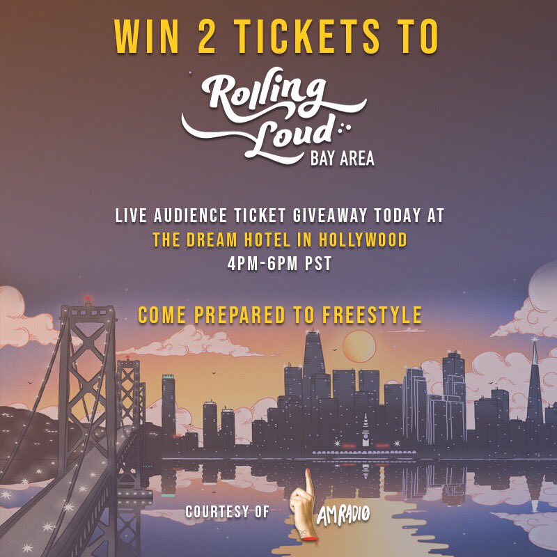 1AMcreative's tweet photo. Time to giveaway these @RollingLoud tickets. Pull up if you got a few bars. #1AMLive 

https://t.co/y1IOoaLpb6 https://t.co/XPGIkxwL8i