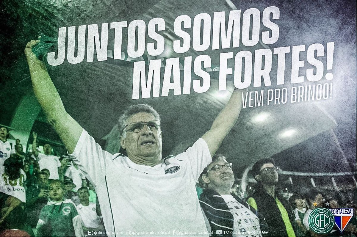guaranifc's tweet photo. DAQUI PRA FRENTE TODO JOGO É FINAL! 

A partir de agora todo jogo é decisão. Neste sábado começamos nossa caminhada no segundo turno. Juntos somos sempre mais fortes. Vem pro Brinco! 

#VamosBugre https://t.co/5IxYVfeXXa