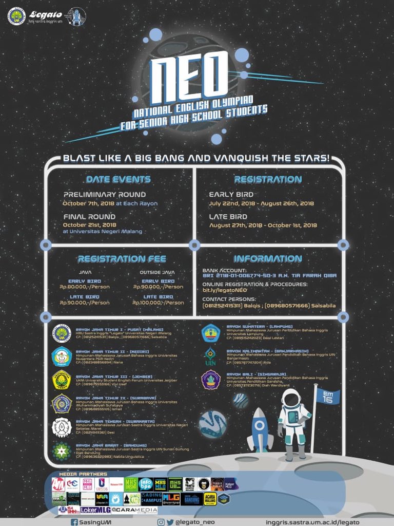 NEO National English Olympiad for  Senior High School Students | <a href="/Legato_NEO/">NEO 2018</a>