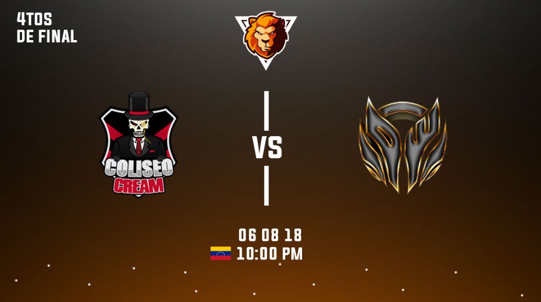 🏆<a href="/League_Lion/">League Lion</a>  (Cuartos de Final)
@AzaColiseoCream vs @DarkWarriorst 
⌛️22:00🇨🇱/23:00🇦🇷/21:00🇲🇽
📺youtube.com/c/SecryGamer/l…