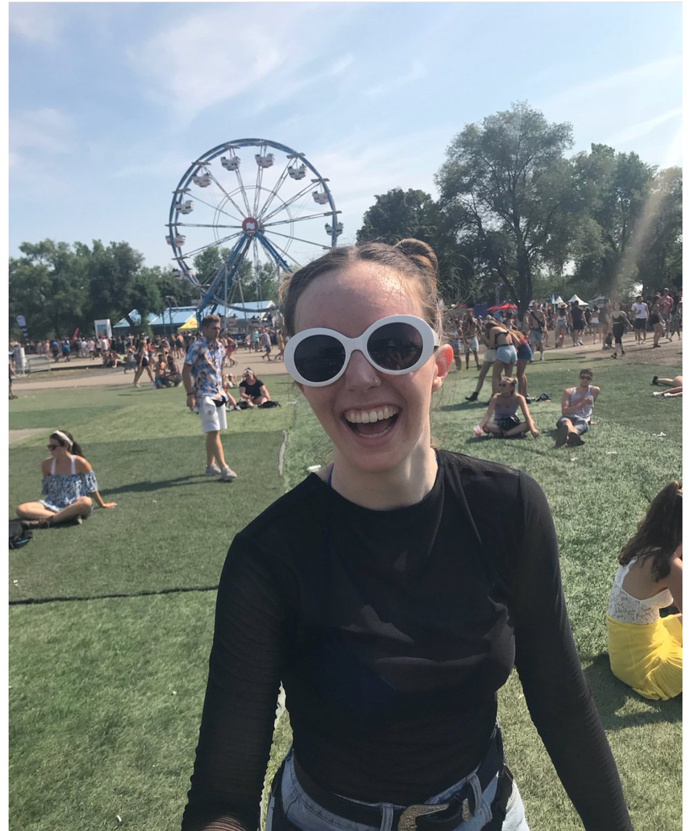 post MCAT pre Malone 🌞 Siobhan is at Osheaga festival in Montreal! Hope everyone is having a bump in long weekend!! 💘👏🏻👯‍♀️ 
#indulgeinsisterhood #ua_pibetaphi #pibetaphine #osheaga