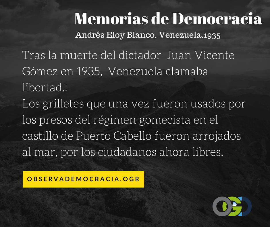 Observa_VE's tweet photo. Hoy #6Ago Se cumplen 122 años del natalicio de Andrés Eloy Blanco, Con esta pieza iniciamos #MemoriasDeDemocracia un reconocimiento del #OGCD a valiosos lideres que han contribuido a los Ideales de Democracia en la historia. https://t.co/8vZPSGIuxd
