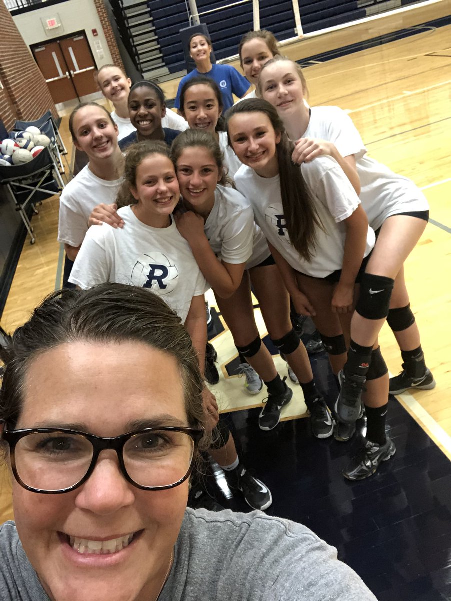 RRaidersVball's tweet photo. Day 1 in the books. These girls are amazing young women! https://t.co/cvpdwkssJH