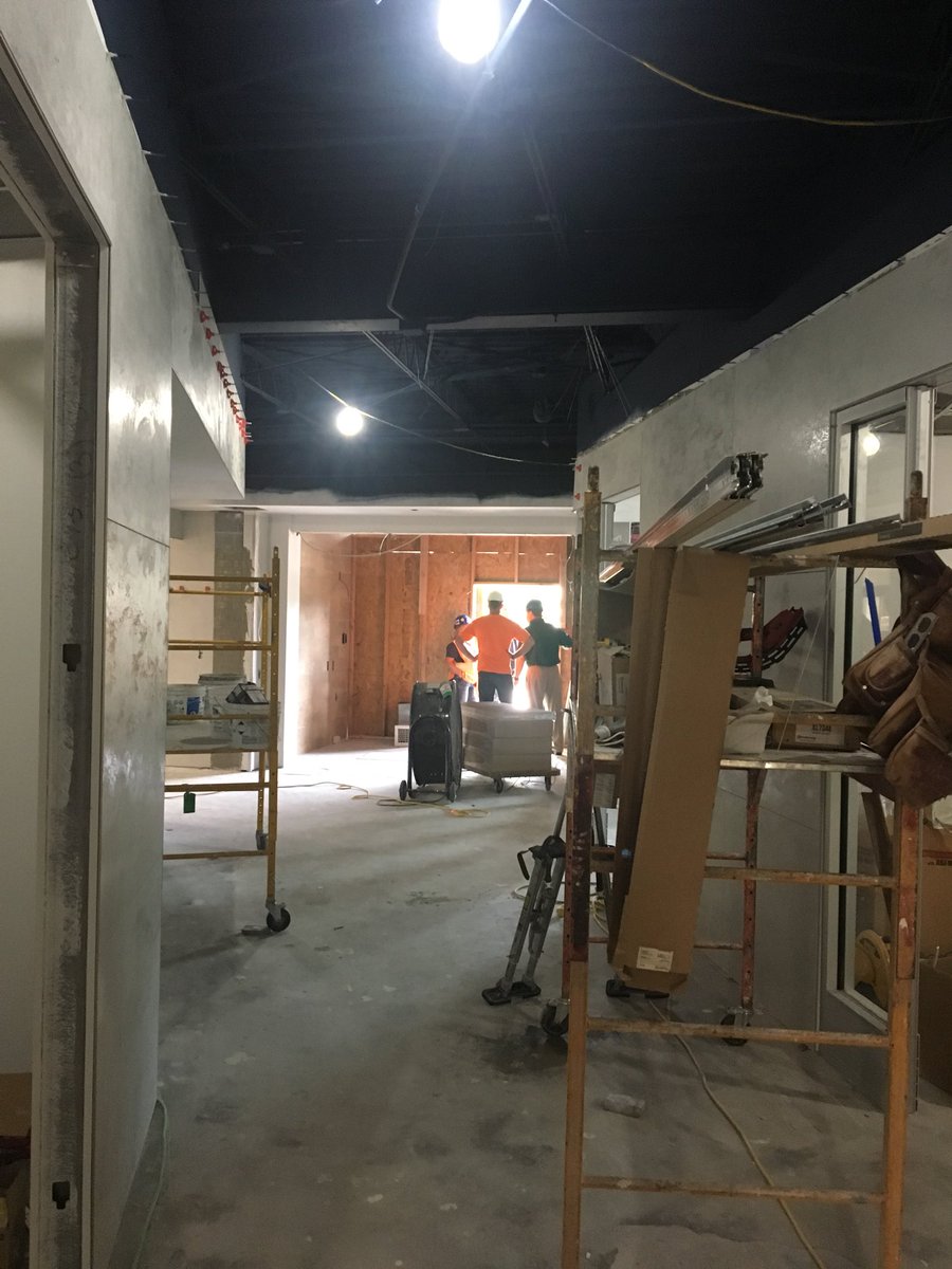 renathunderhawk's tweet photo. We are one week away from our building punch date!! After being gone a week the changes are amazing! Cheryl from JE Dunn is taking good care of us. I admire her leadership skills!@MapleWarriors #ShareMOEdu #warriorscreate #learningunderconstruction #noplacelikeMES #AllinAugust https://t.co/qF9JEKdgnY