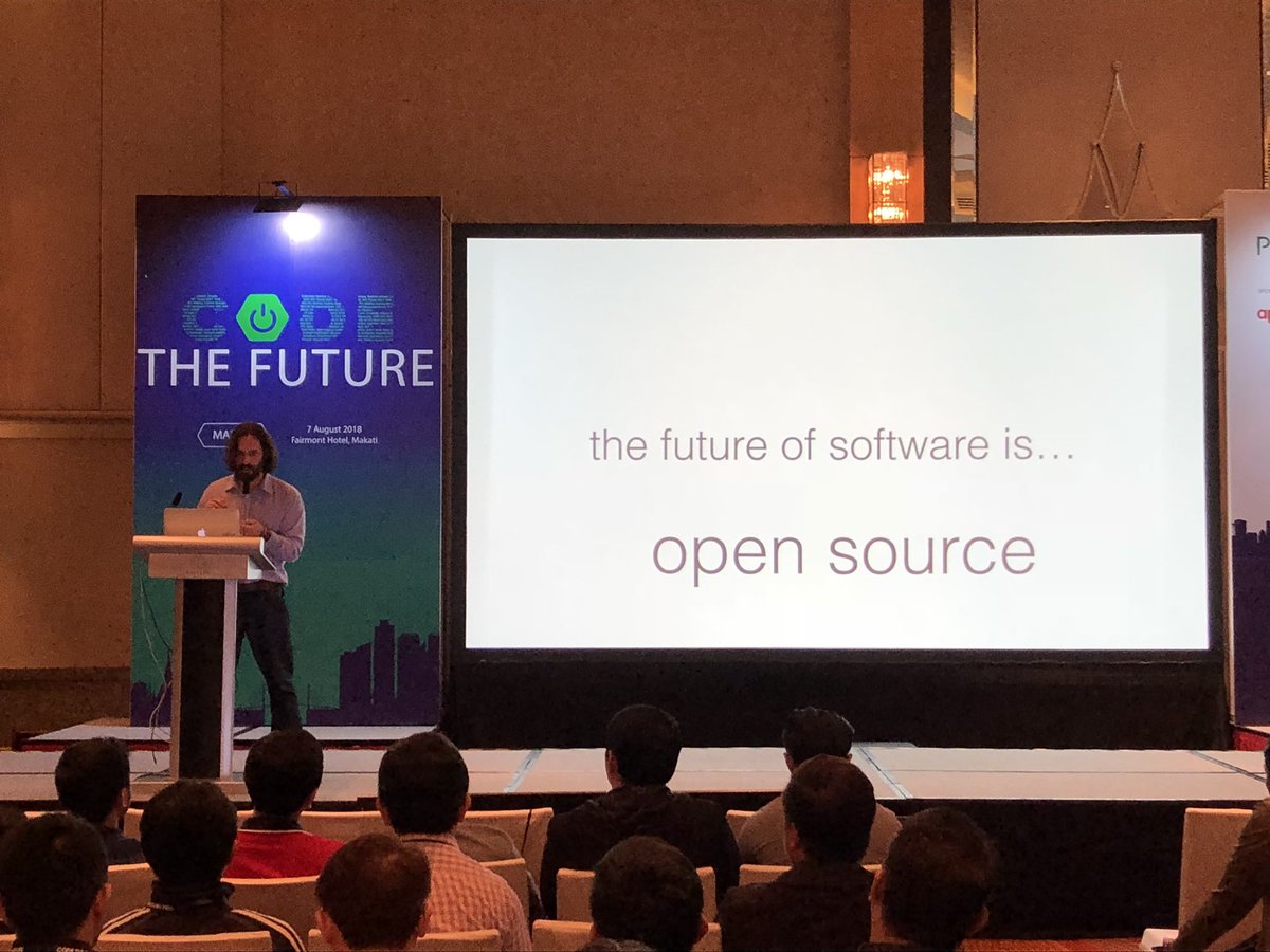 eggboy's tweet image. Andrew on stage