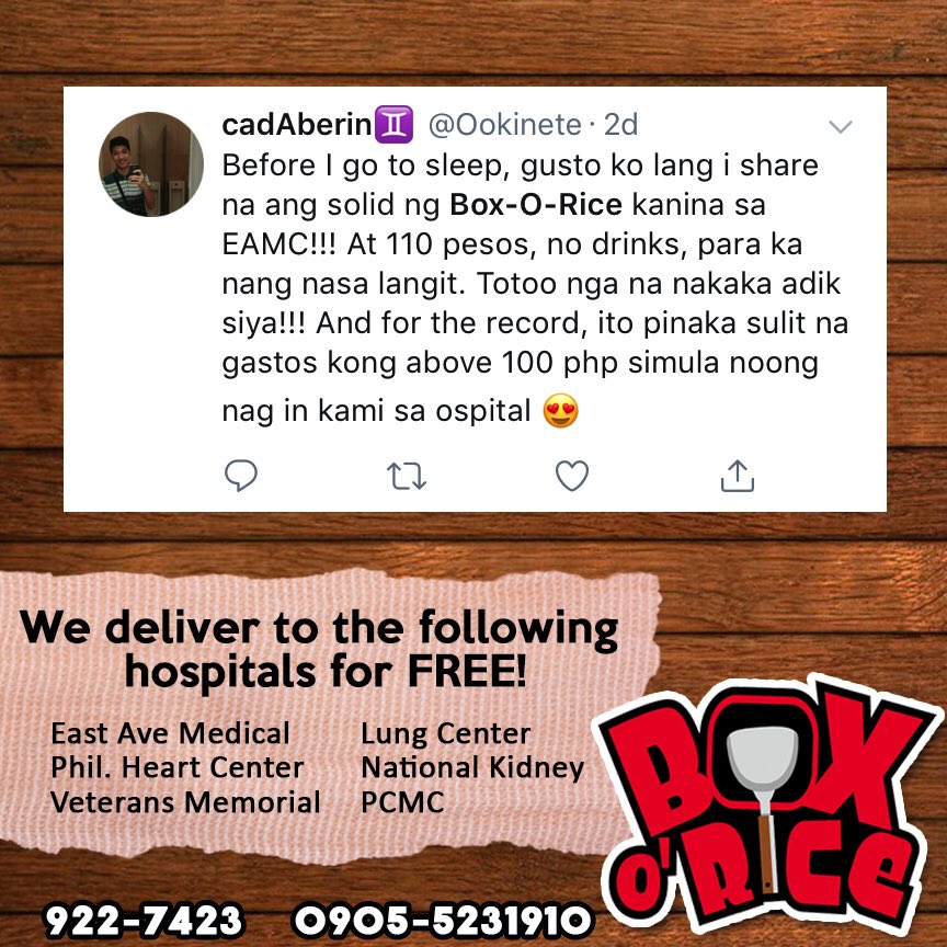 Box O' Rice tweet media
