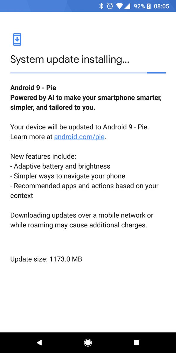 hussainweb's tweet image. Current status #AndroidP