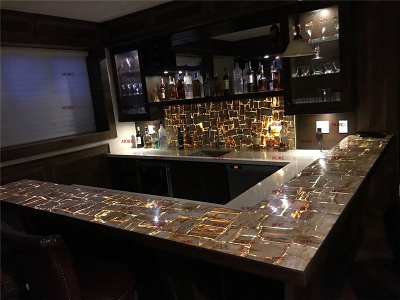 MaggieSales05's tweet image. Gemstone Petrified Wood / Fossil Wood Bar Top and Countertops Design #petrifiedwood #fossilwood #gemstone #countertop #bartop