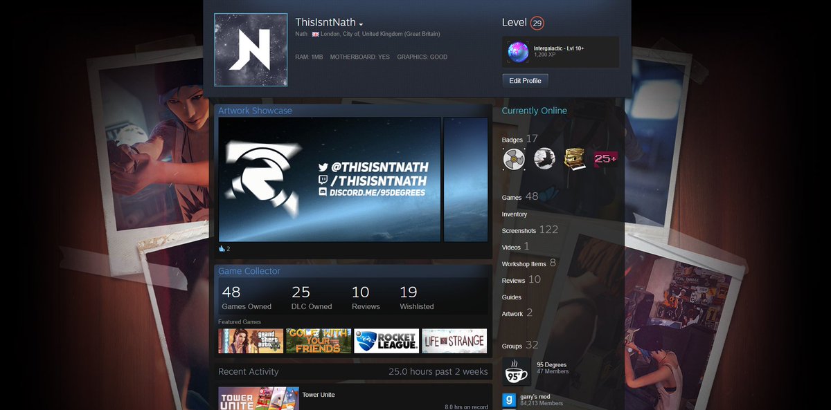 Nath On Twitter Changed My Steam Profile Background For The Life