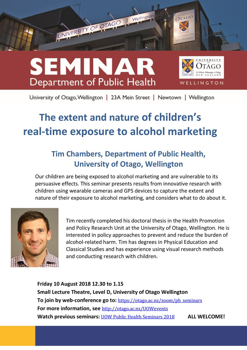 publichealthUOW's tweet photo. See a childs exposure to alcohol marketing through a camera lens. Important new #kidscam research from @tchambersnz of @publichealthUOW. Join us FRIDAY in Wellington at the seminar or by live link https://t.co/zXYFaUuc8y https://t.co/qdreOEdCV3