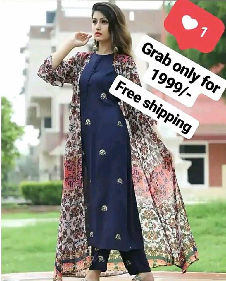 😍 Grab this #indowesternlook inspired #jannatzubair black shrug theme  palazzo set at just 🇮🇳Rs … | Latest dress design, Netted blouse designs,  Long kurti designs