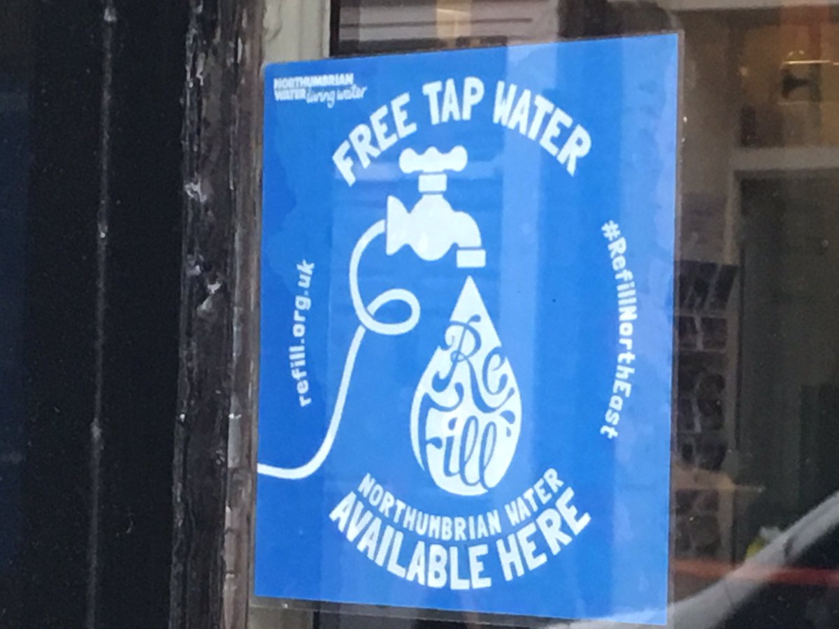 Carry a reusable bottle of tap water with you when you’re out today…you’ll be able to fill it up at one of the free refill stations. Just download the refill app to find your nearest refill station! #RefillNorthEast #Hydrate