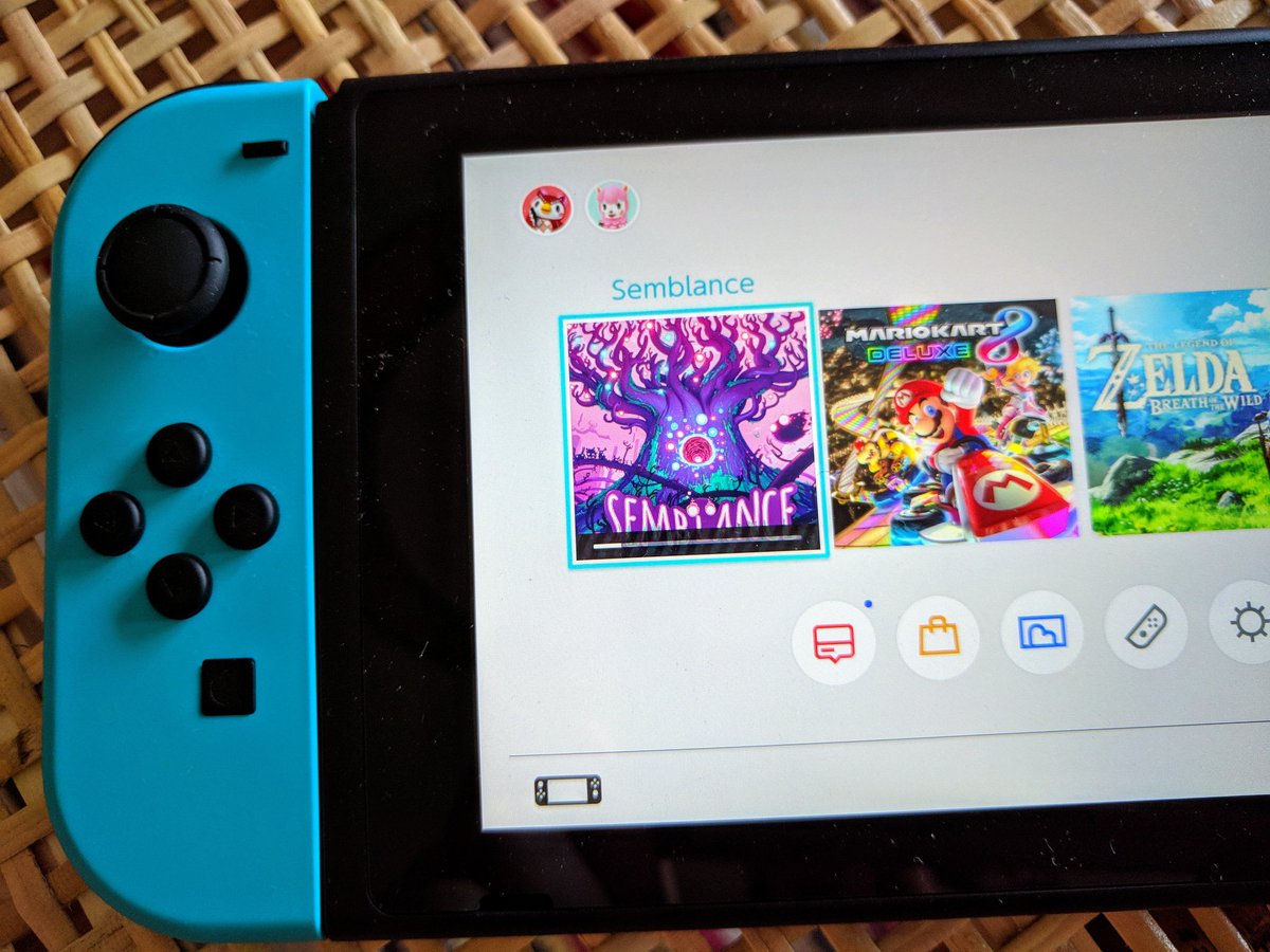 fetpixel's tweet photo. Just got #Semblance on Switch! Super excited! #nyamakop #stoked #gamedev #NintendoSwitch https://t.co/uu0oFmZXgh