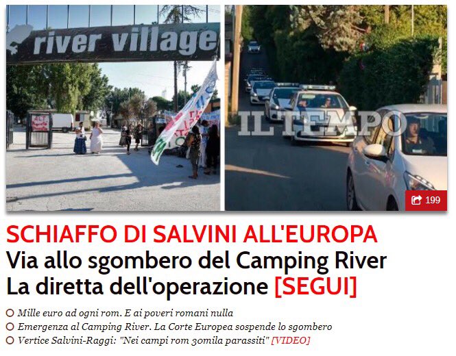 🔴 È in corso lo sgombero del campo Rom Camping River di Roma. Legalità, ordine e rispetto prima di tutto!

iltempo.it/roma-capitale/…