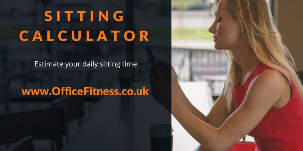 officefitltd's tweet image. #SittingCalculator Calculate how many hours a day you spend #sitting: ow.ly/VlD830fA9vq #SitLess