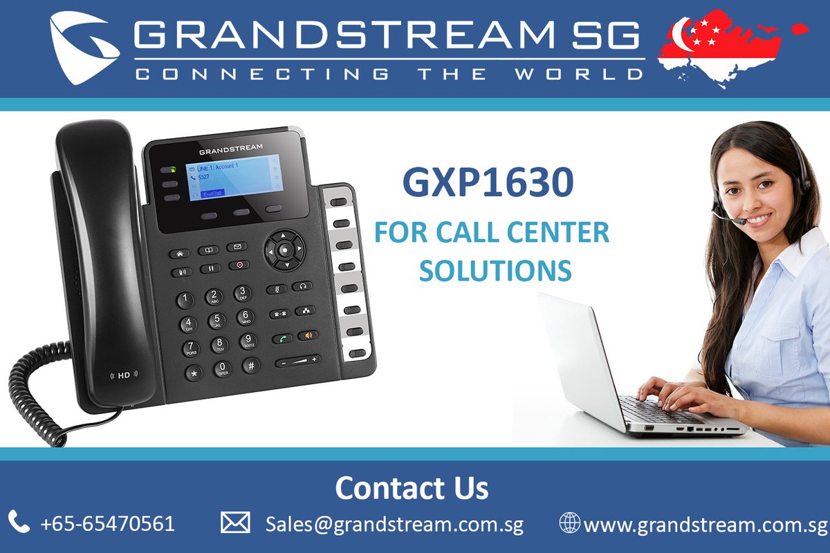 GrandstreamS's tweet image. Grandstream GXP1630 High-quality and versatile Basic IP phone

Most powerful entry-level  Basic IP phone, the GXP1630 delivers an effective communications platform for access to quick call control. 

@GrandstreamS #Basiclevel  #IPPhones #GXP1630