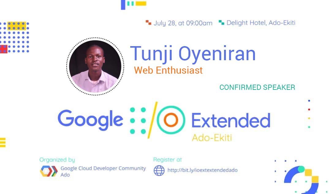 tunji_oyeniran's tweet photo. Are You a developer? Can you be in ADO EKITI on Saturday JULY 28, 2018. Join me at Delight Hotel. Lets Discuss the Future of the WEB. #gdgsummites https://t.co/SoxH4JROue