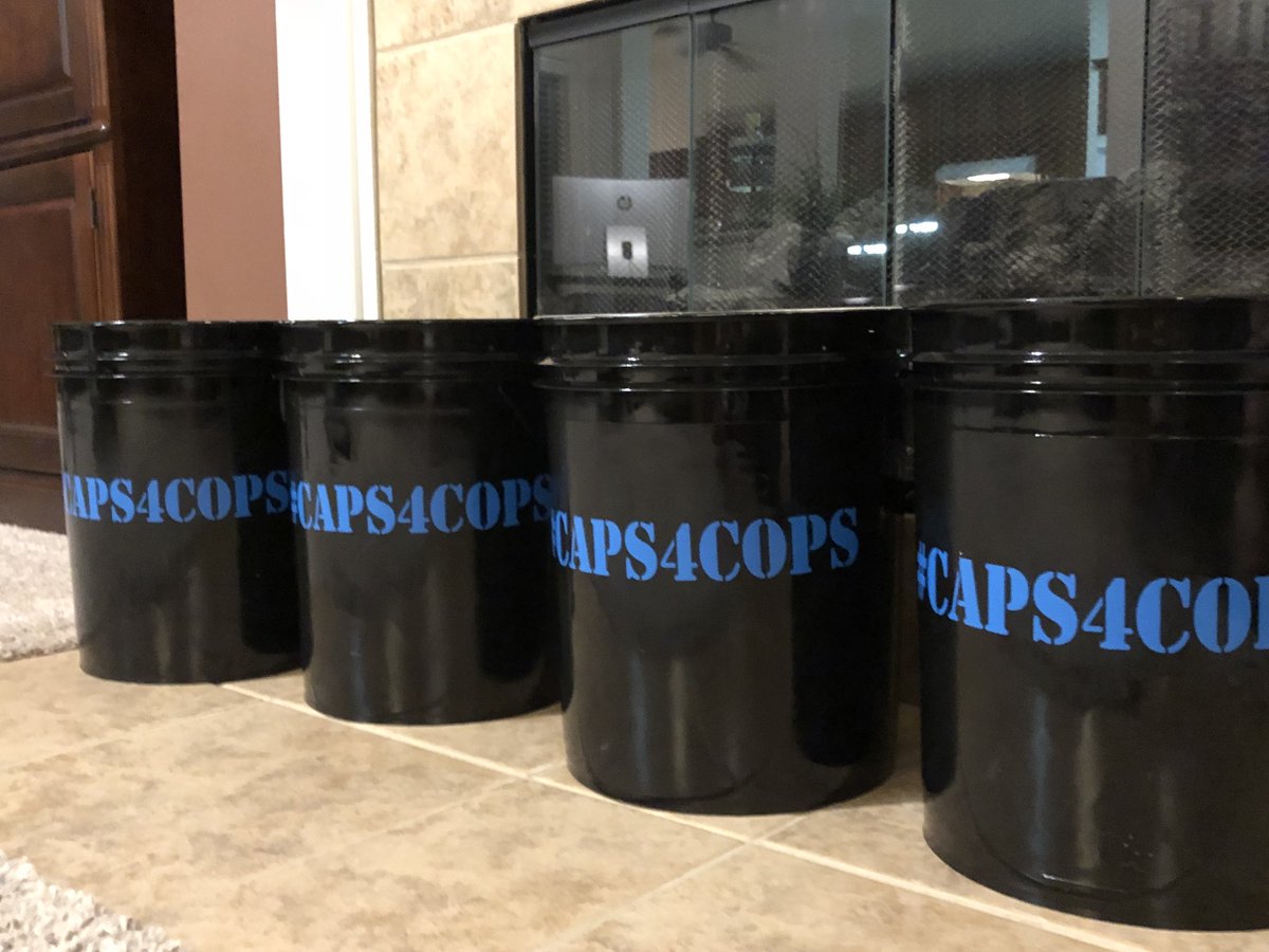 caps4cops's tweet photo. Rolling out new buckets tomorrow! #caps4cops https://t.co/kmfOX9Q5Fd