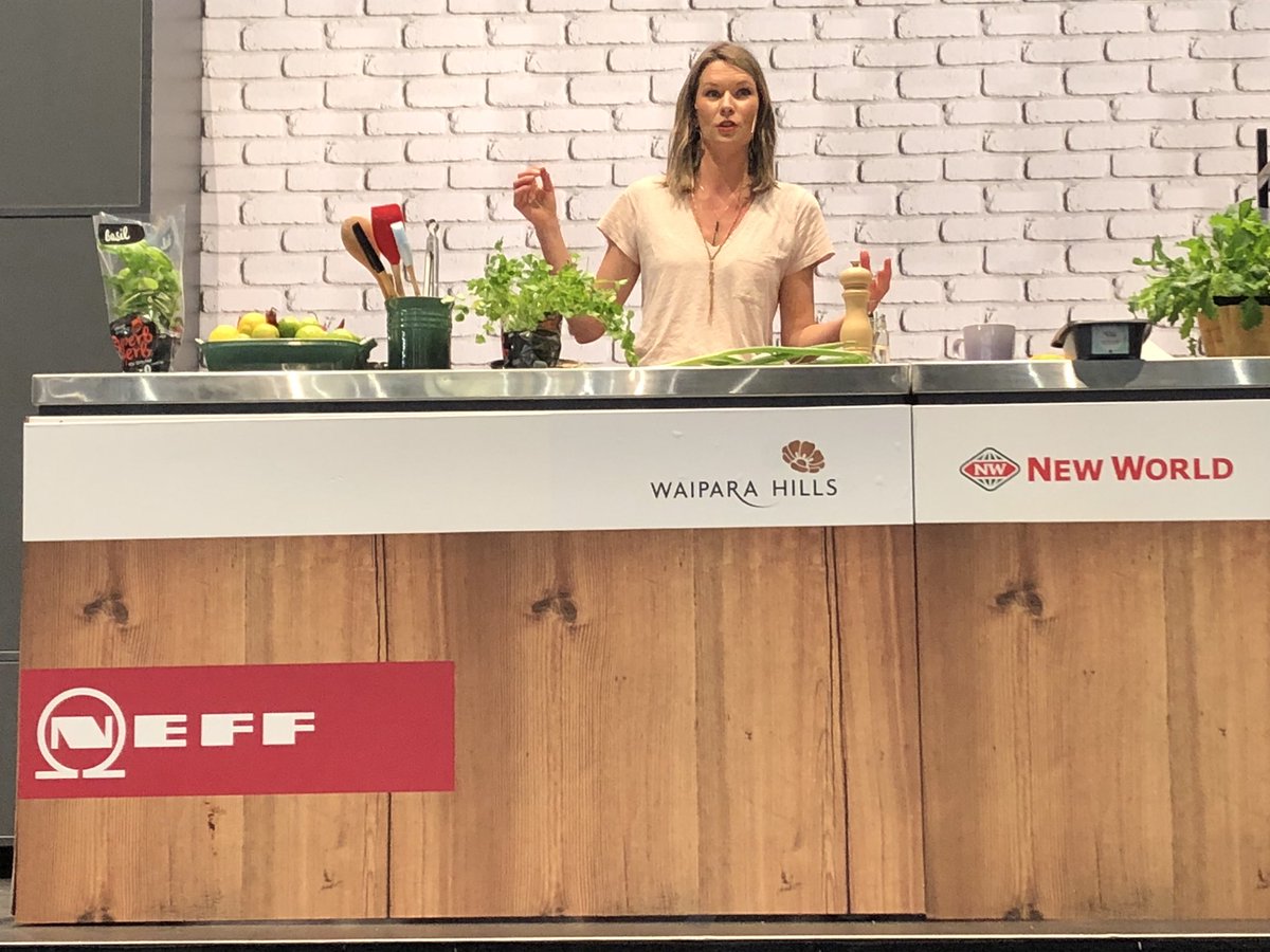 .<a href="/ChelseaWinter/">Chelsea Winter</a> your salmon looked delicious!! So speedy... 🤣 can’t beat some ice cream and chocolate crack to polish it off. #sauvignonblanc #pinotnoir #perfectmatch <a href="/TheFoodShow/">The Food Show</a> Auckland #waipara
