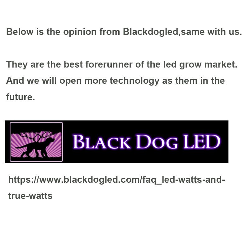 Mispectra's tweet image. "Led Watts "and "True Watt"?What is Blackdogled and Mi spectra's opinion?✔️✔️