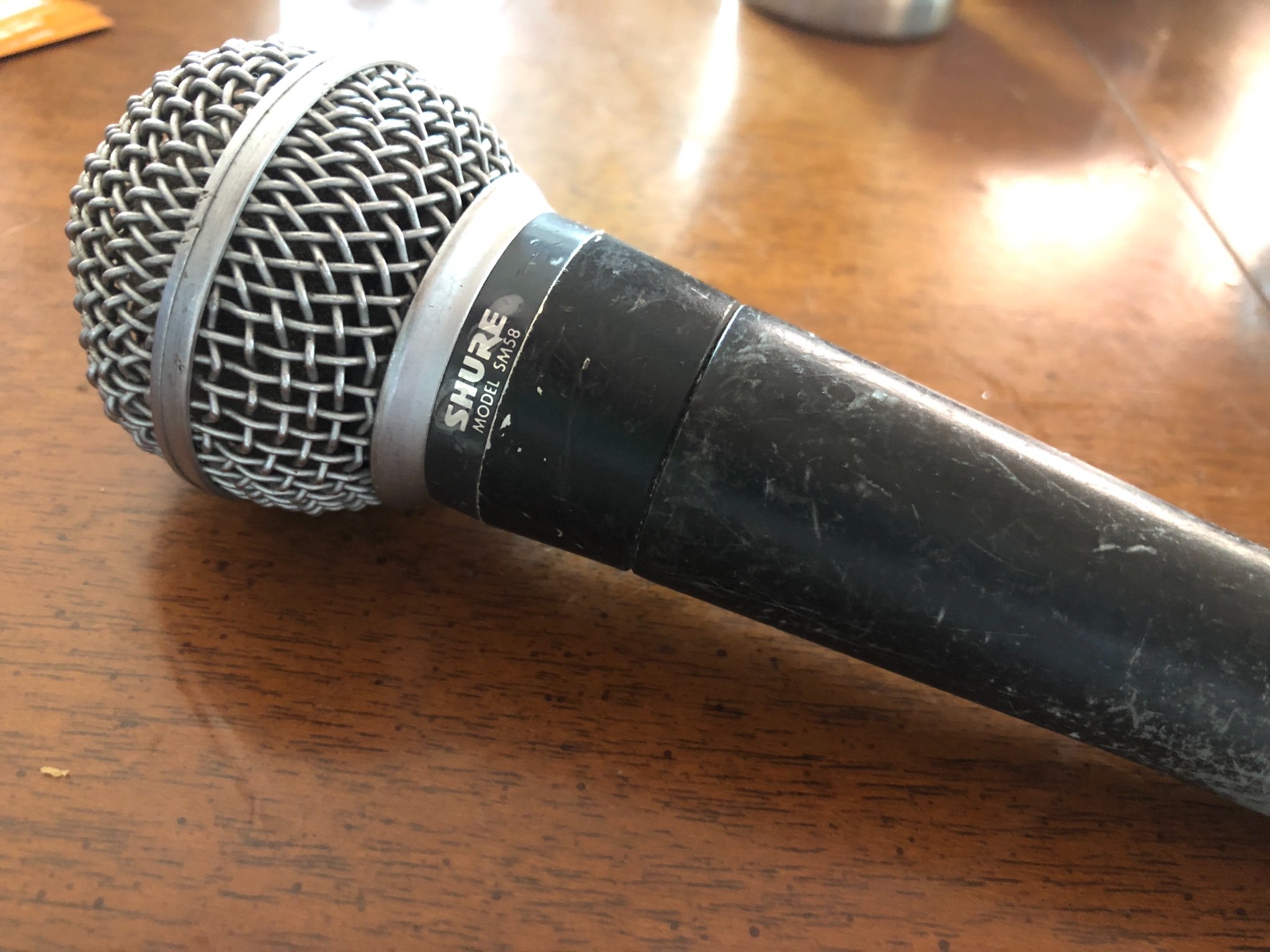 SHURE SM58 MADE IN USA ポルシェロゴ ビンテージ ダイナミックマイク