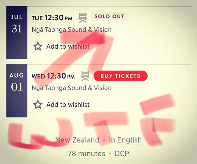 We’re 5 days out from opening in our beautiful capital city of Wellington and the first screening is already SOLD OUT. It only takes two words like that to make 4yrs of my life suddenly worth it. Thank you Auckland. See you soon Wellington!!! #nziff2018 … ift.tt/2NNLQj0