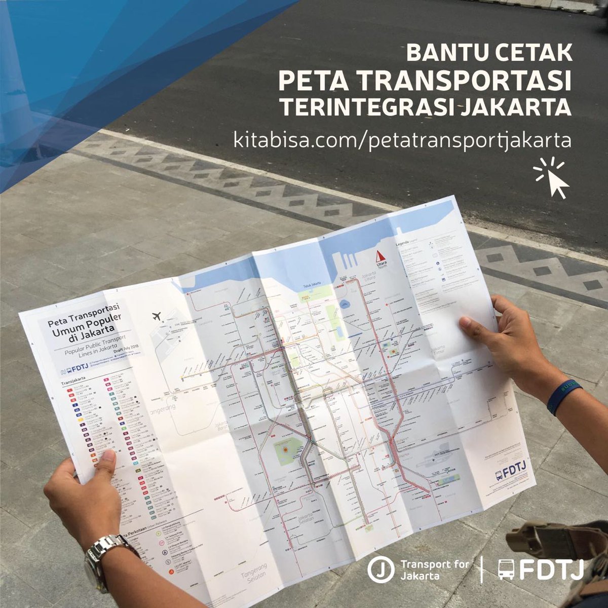 Adrianussatrio's tweet photo. Bantu Kami Cetak Peta Terintegrasi Transportasi massal untuk Asian games
https://t.co/pcHcBDkvkb , bantuan sobat sekecil apapun akan sangat membantu tercetaknya peta ini, yuk share ke teman kalian!
.
.
#transportforjakarta #fdtj https://t.co/3rc5UBuu4N