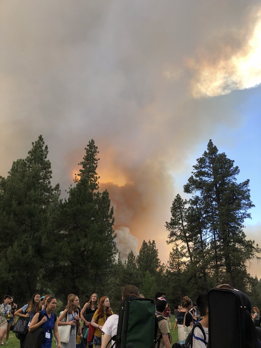 This is so devastating. Dancing in class one minute then watching this beautiful place burn the next. #CranstonFire #IdyllwildArts