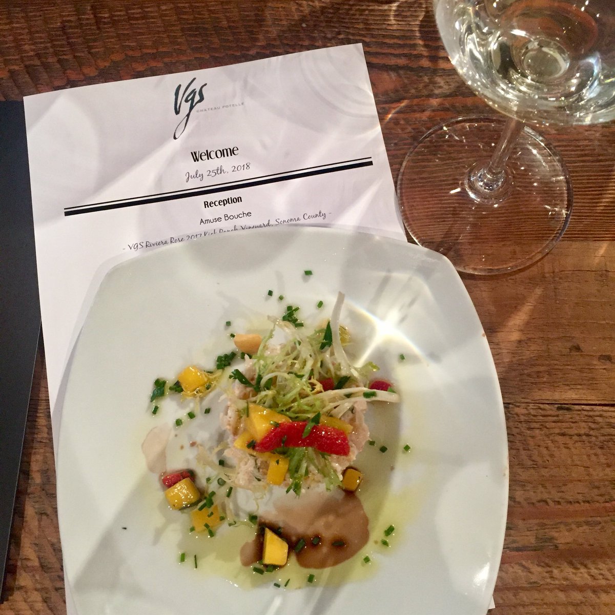 frandicott's tweet photo. Thank you Jean-Noel & the @VGSPotelle team for the incredible lunch & wines @PiperadeSF #VGSHappens https://t.co/eLKRwLedhH