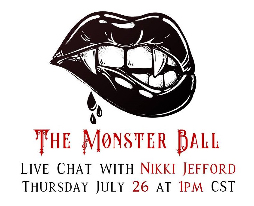 NikkiJefford's tweet photo. Live tomorrow with @1ManicMommy CHECK OUT our fun reader group over on Facebook. 500+ friendly readers and 11 bestselling new adult paranormal authors. https://t.co/u6tenay6HB #MeetMeAtTheBall #TheMonsterBall #AuthorChat https://t.co/ujcl9wXGwa