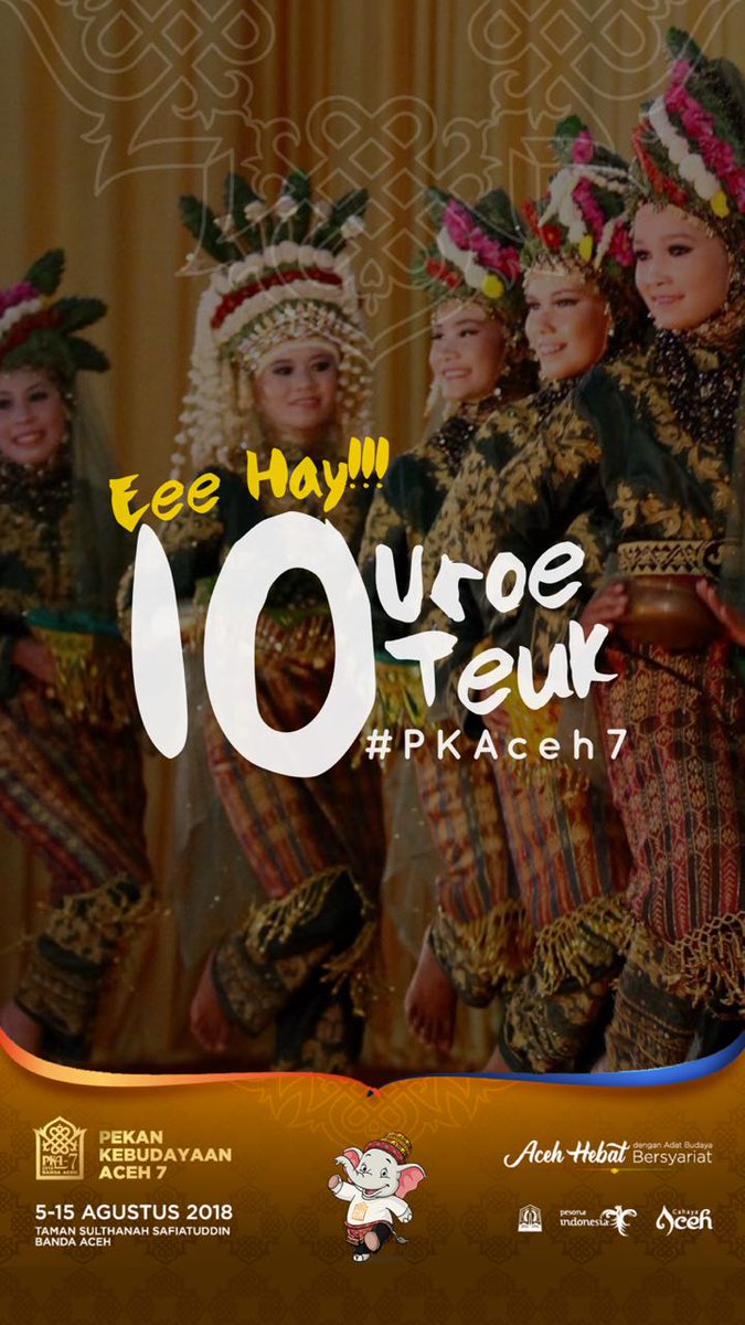 Nyan ken #PKAceh7 10 uroe teuk tweeps!