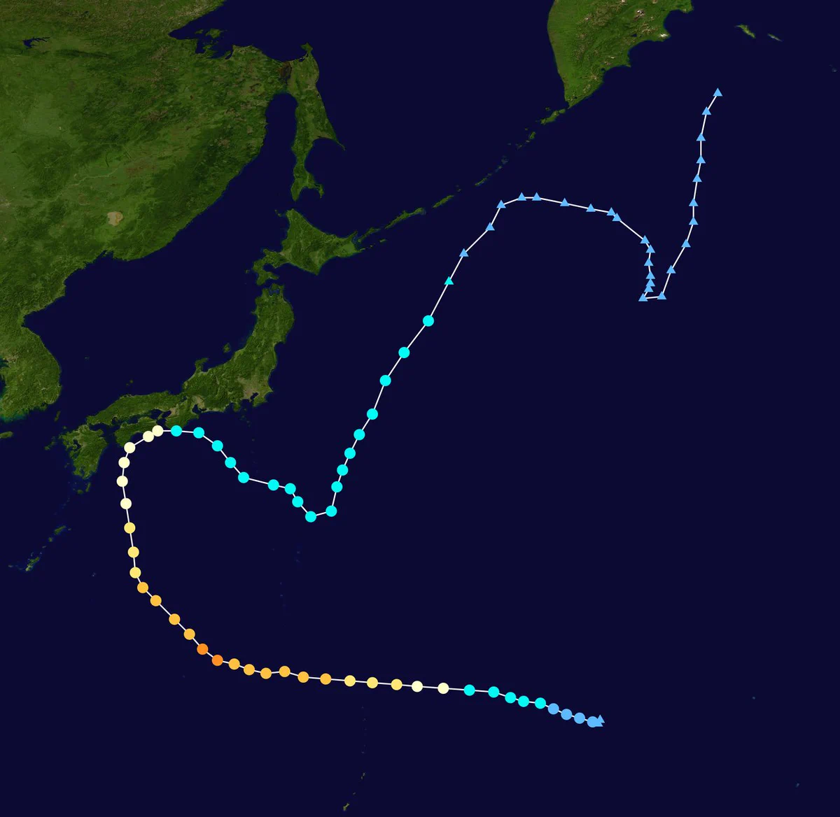 一体何がしたいんだｗ過去にも謎の進路を取る台風があったｗｗｗ