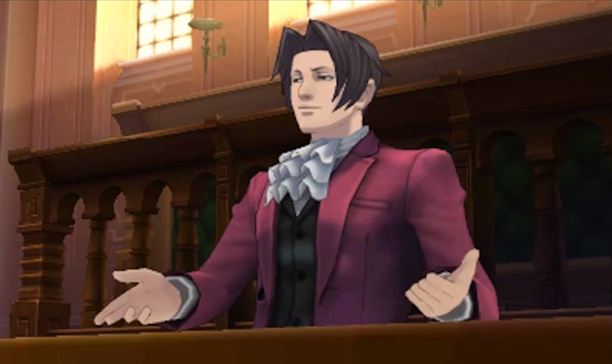 splatbones's tweet photo. the shameless bimbofication of miles edgeworth...disgraceful. by putting him in a full body anime twink corset they took away his best feature(nose!) and also his worst(but personality filled) characteristically sunken corpse eyes and stripped him of all charm in the process https://t.co/fbb18poYJg