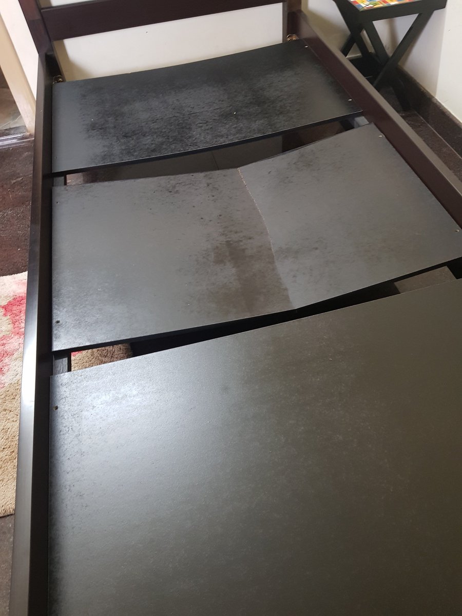 ketkigarg's tweet photo. @Pepperfry I have purchased a bed 7 months ago. The bed is broken from the center and under warranty. Customer service has rejected to replace/repair it saying nothing can be done for the used product. #303630650
#poorservice #poorquality #cheatingcustomers #fraud #disappointed https://t.co/POSzWSDJhx