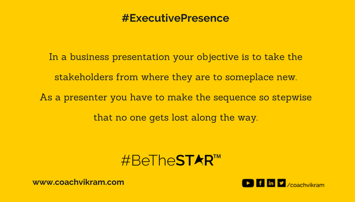 #BusinessPresentation #PresentationSkills #PresentWithImpact #ImpactfulPresentation #CXOPresentation #ExecutivePresence #ExecutiveCoaching #BeTheStar CoachVikram.com