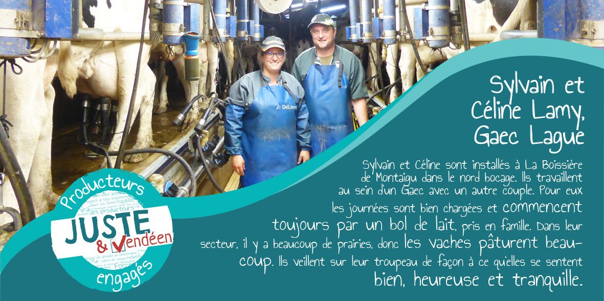 Nous revoilà pour #JeudiTémoignage😁  Sylvain et Céline sont des producteurs #JusteEtVendéen de La Boissière de Montaigu. Pour eux, les journées sont bien chargées et commencent toujours par un bol de lait, pris en famille. Découvrez-les en vidéo ici ➡️ youtu.be/DBCmto2G7HY