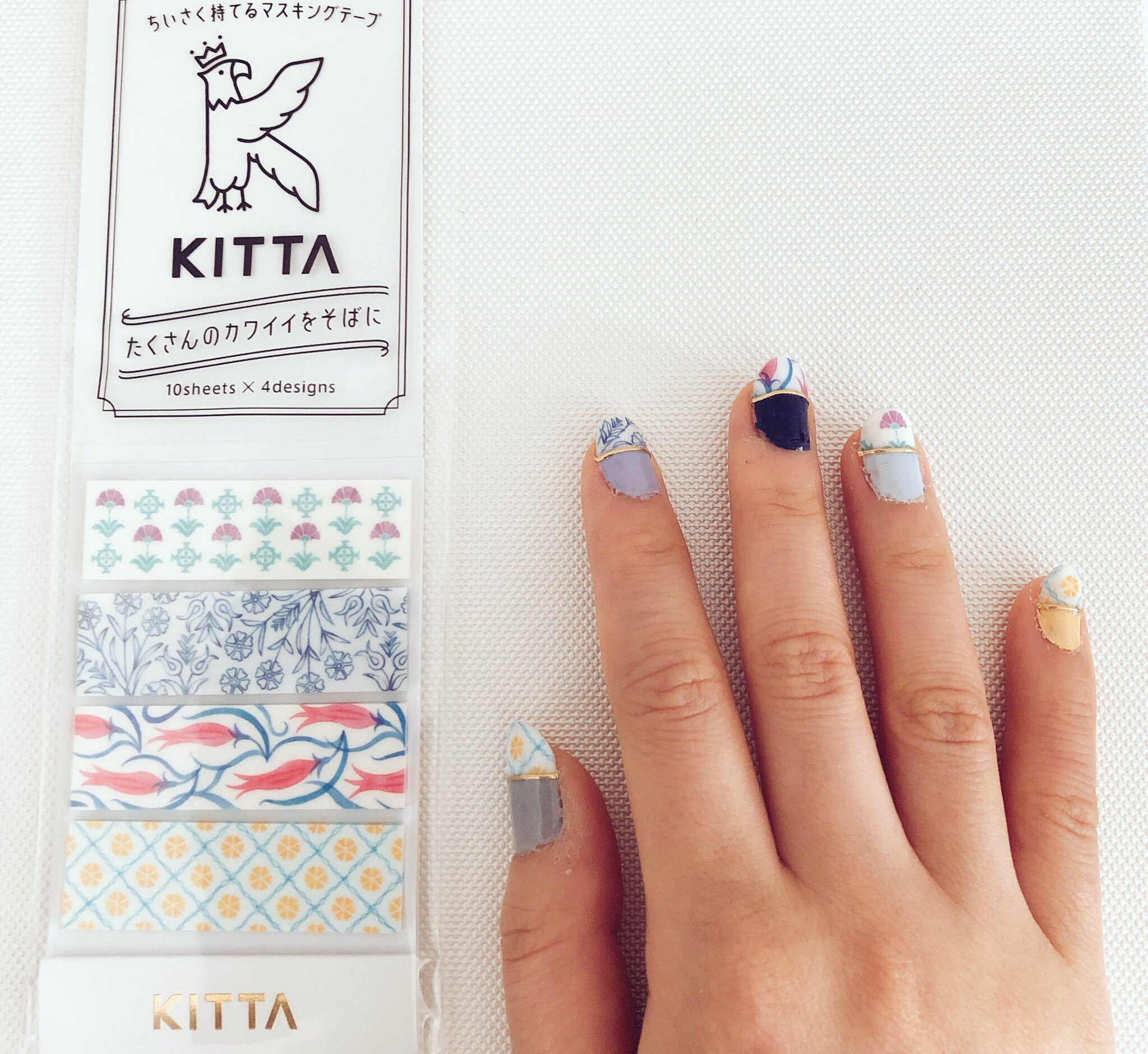 そば 前回ネイルチップでやったキングジムさん Kingjim のkittaネイル 爪伸ばす機会があったので今回は地爪でフレンチネイルやってみました マステは透けるので貼るとこだけ白で塗ってます シールはハサミではなく爪ヤスリで削ると簡単です Led不要