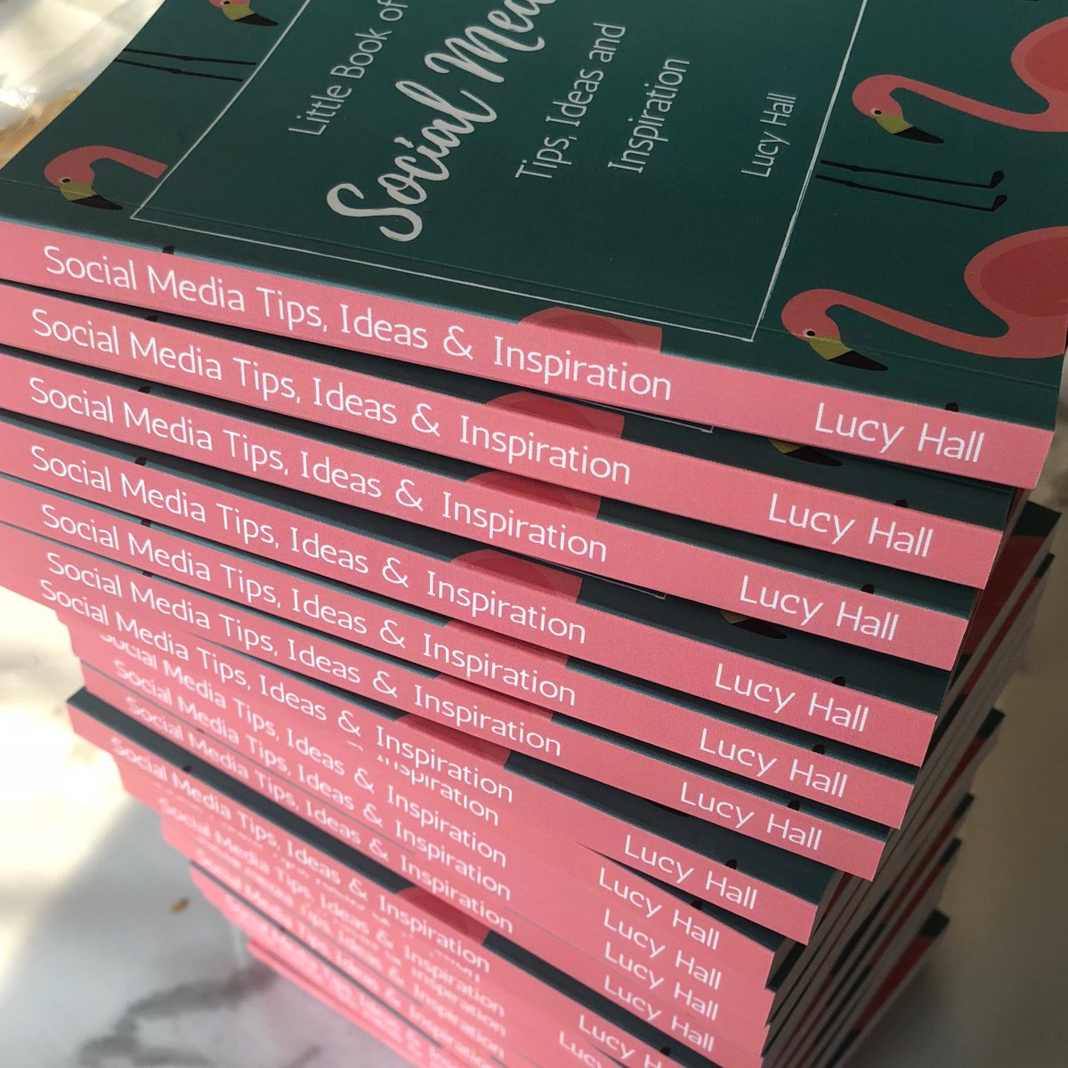 LucysHall's tweet photo. It’s here! The #socialinspiration book! The idea is that you can open it on any page and get an idea or spark inspiration for your next social media post. 
#socialmedia #smm https://t.co/2WsEFLg0c3