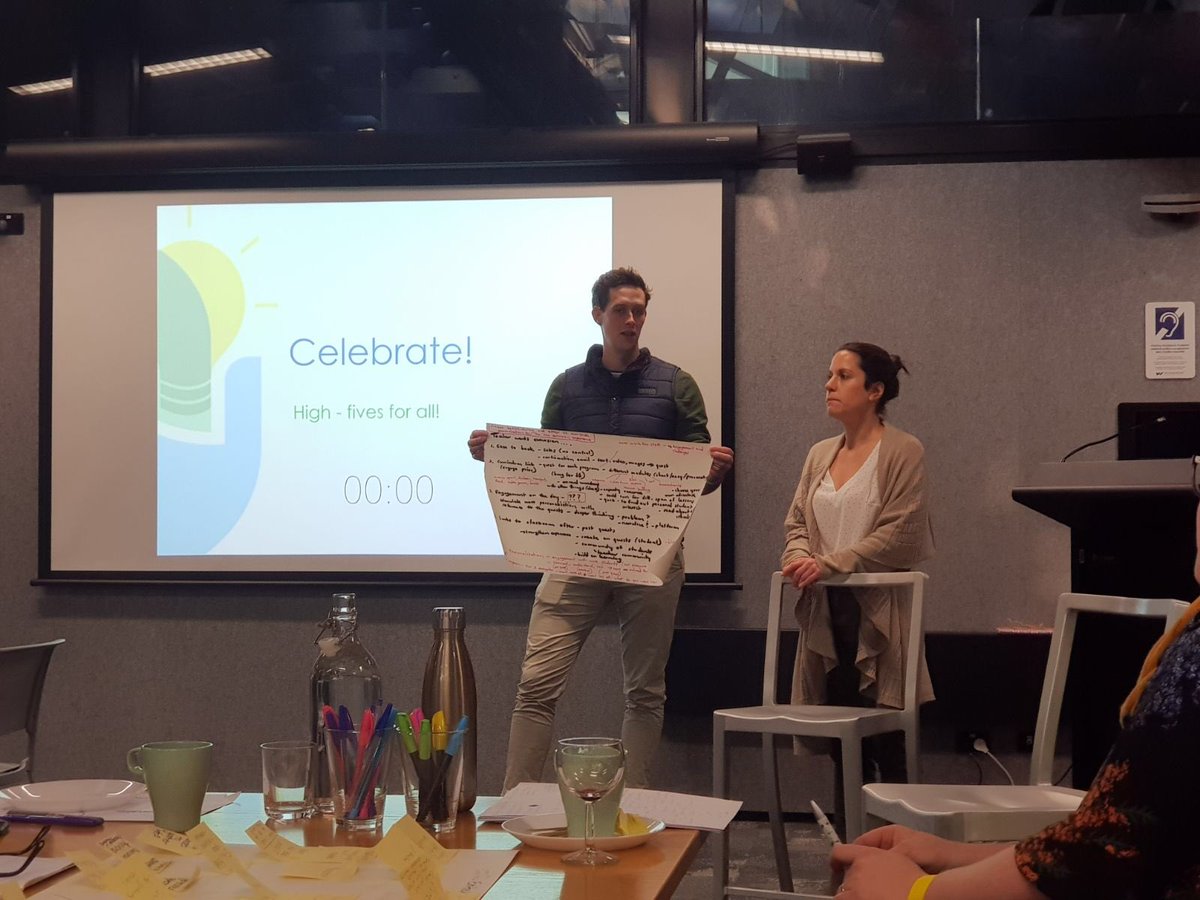 dwolfclark's tweet photo. Looking forward to sharing more insights from our holiday #contentcollab hack. Loved this part of the day when teams who started the day as strangers ended the day as edu-buddies! https://t.co/mM88CPTlNc