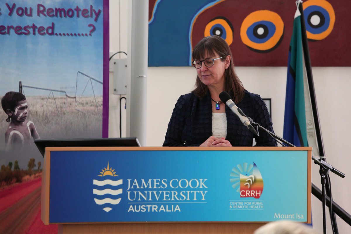 AYRI2018's tweet photo. Associate Professor Susan Wearne - Department of Health, Health Workforce Division discussing UDRH's past success and future opportunities at #AYRI2018 #RealisingRemotePossibilities @CRRH_JCU @jcu https://t.co/NGwWNxKlvf