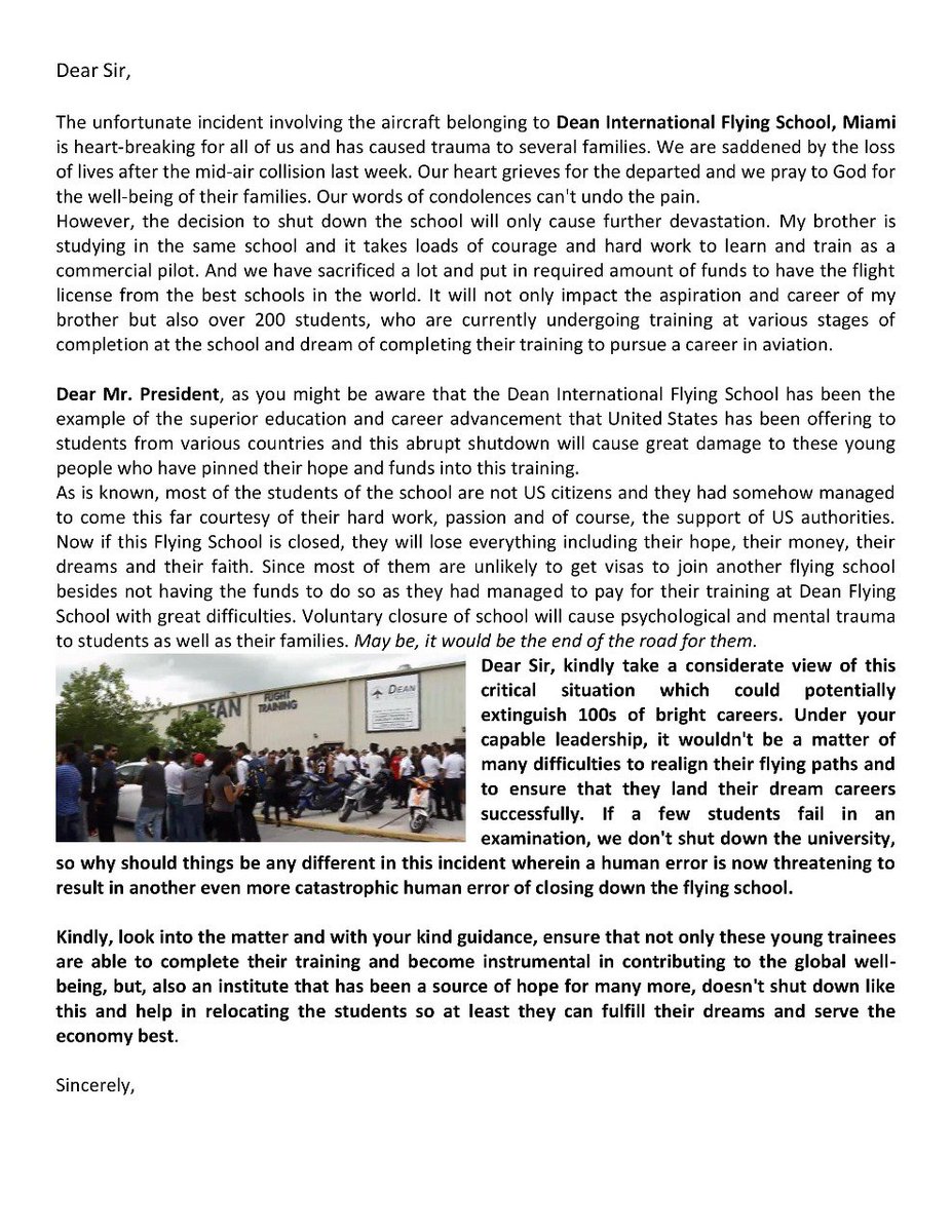 imanchitsikka's tweet photo. @FAANews @openeraero @USDOT @FAASafetyBrief @GAManufacturers @EAA @AviationWeek @WomenInAviation @FlyingMagazine @genavnews Not just an #Openletter, but a ray of hope for young talents so that they will be able to complete @Aviation training&amp;become instrumental in contributing to the #global wellbeing. #FAA  #Flysafe #Miami @NTSB  @flydean #aviationlife #pilotlife #Fly https://t.co/QpzMw3eNSG