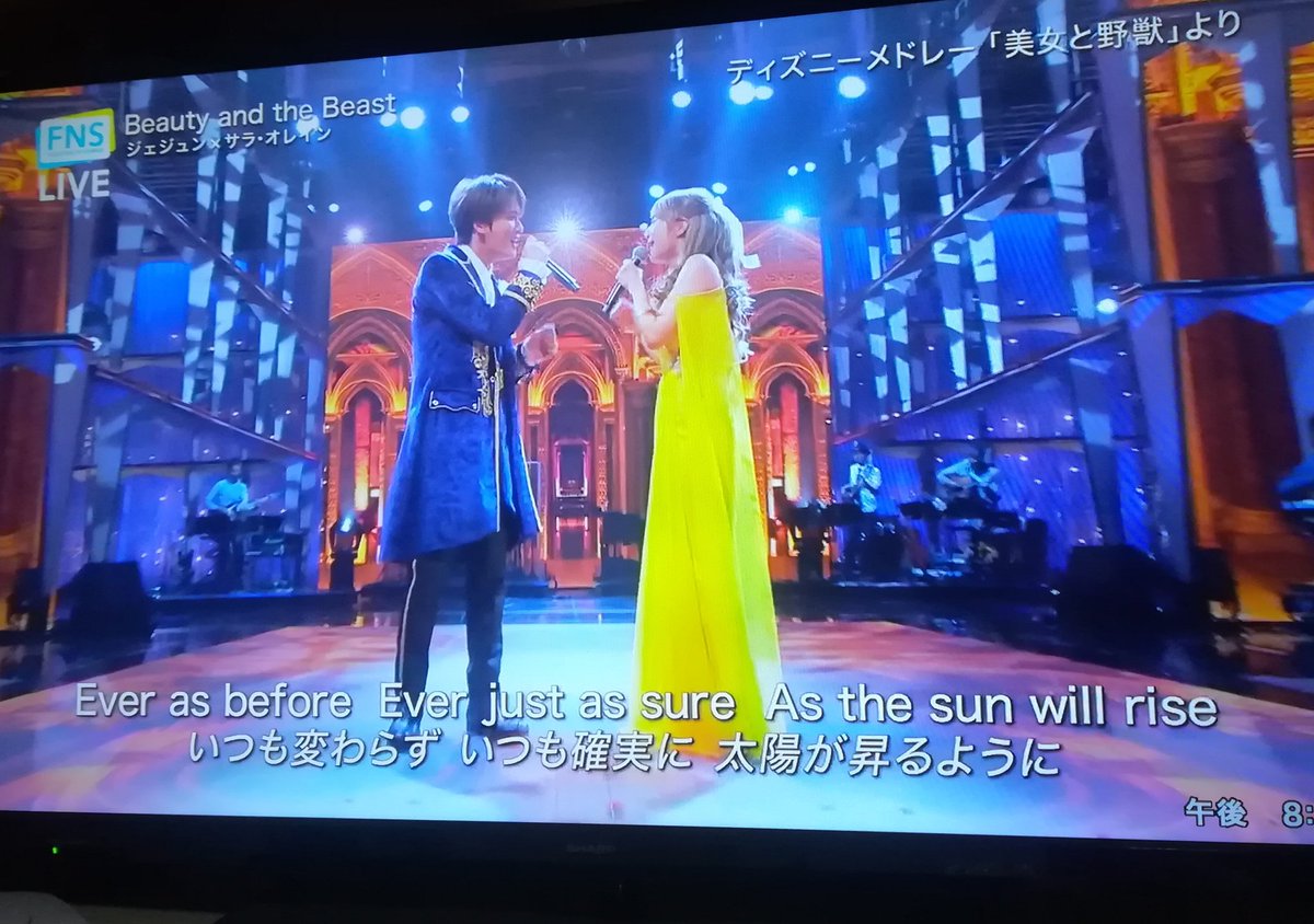 O Xrhsths ふじとーに Sto Twitter 録画しといたfns歌謡祭のディズニーメドレー見てる ジャングルブックとかヘラクレスとか素敵なセレクト シンデレラとかピノキオは仕事終わりに聞くと涙出てくる 美女と野獣のサラオレインという女性は上手だったなぁ 男性が