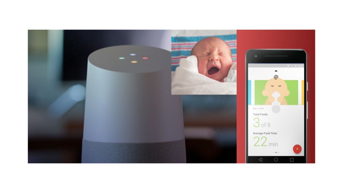 利用智能宝贝记录 App 成为智能父母。作者是 UX 设计师，用 Google 智能音箱和语音人机交互，设计 App 来给家里新生小宝贝吃饭、睡觉、便便做记录。目前阶段的声控很方便、但是语音交互很幼稚，这个 App 看似不妙 #设计参考 // Smarter parents through a smart baby tracker https://t.co/DZ3xdpfI1Y https://t.co/ElOpQXeBtK 1
