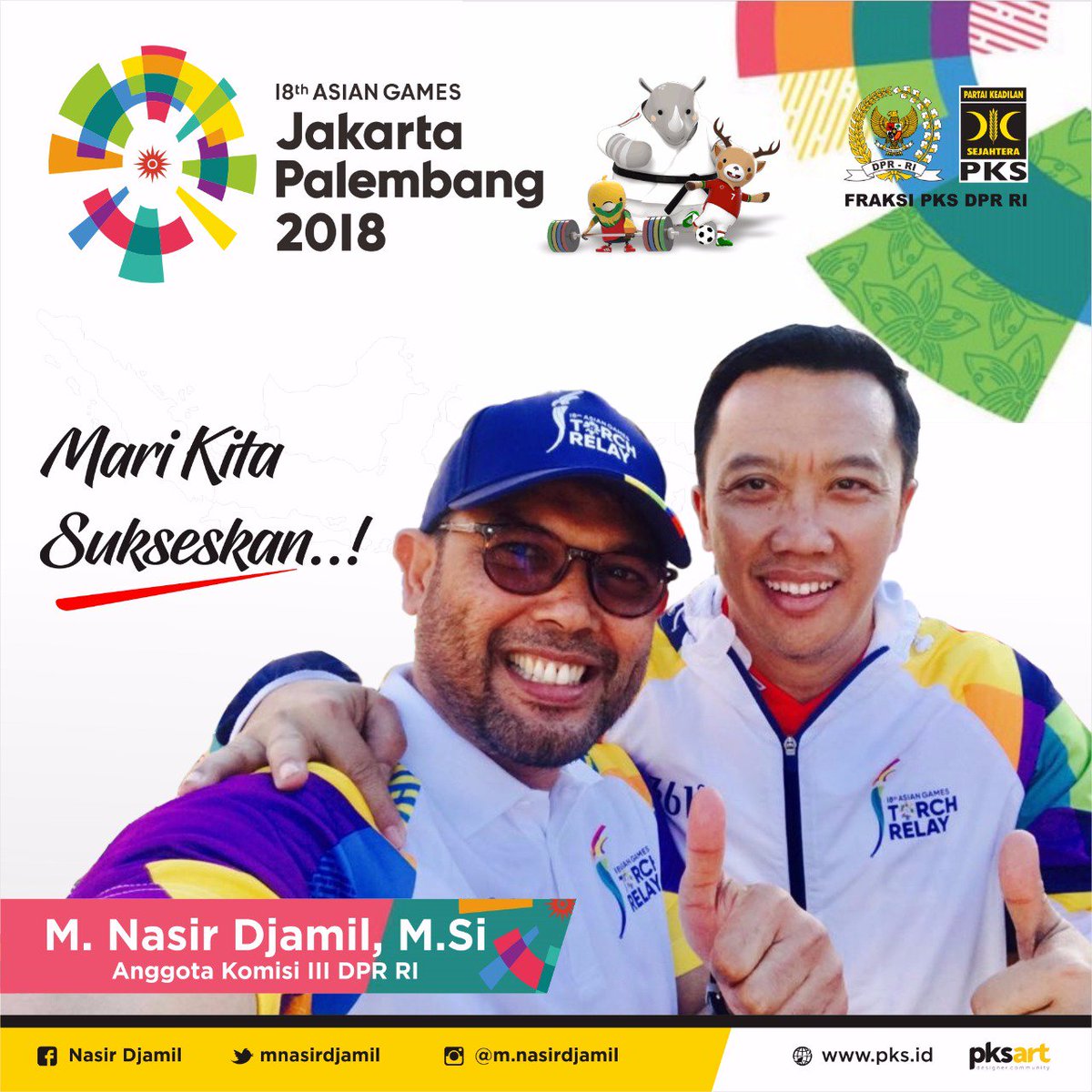 mnasirdjamil's tweet photo. Mari Kita Sukseskan Bersama ASIAN GAMES 18th Jakarta-Palembang. Kita Dukung Indonesia Jadi Juara. 

@KEMENPORA_RI
energyofasia
@asiangames2018

#ASIANGAMES #2018… https://t.co/gd8S5umMcQ