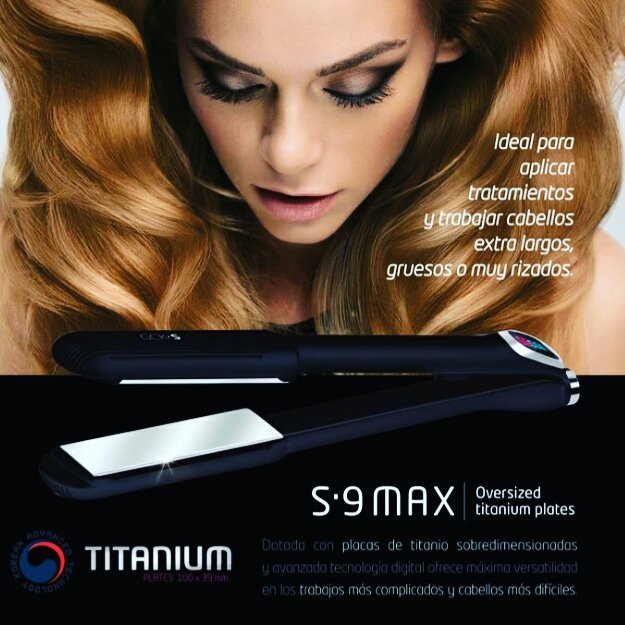bell_pel's tweet photo. S9 MAX Una plancha destacada por la calidad de sus placas, dotadas de titanio sobredimensionadas, con una avanzada tecnología digital. 
Ofrece máxima versatilidad, en los trabajos más complicados y en los pelos más rebeldes. Ideal para realizar tratamientos a 230°
#BELLPEL #GCK https://t.co/chsryGpbxB