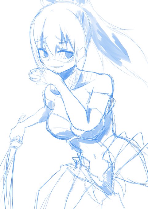 試験の息抜きにヴィーラちゃん描いてたけど鎧が難しすぎるんだ 